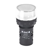 Lampa semnalizare LED din plastic, 24V, AC/DC, alb, Himel HLD1122C21B7