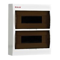 Cofret modular aparent HDPZ50, 24 module, IP30, usa translucida, Himel HDPZ50PM24IP30NF