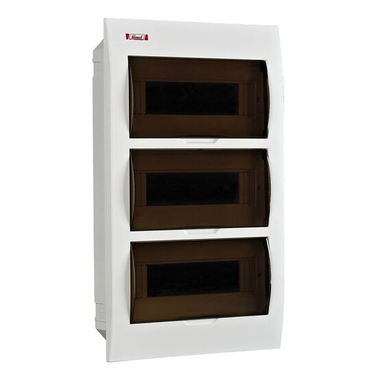 Cofret modular incastrat HDPZ50, 36 module, IP30, usa translucida, Himel HDPZ50PR36IP30NF