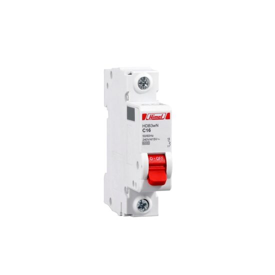 Siguranta automata HDB3w, 1P, 2A, curba C, 4.5kA, Himel HDB3wL1C2