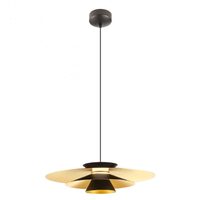 Lustra moderna Fargo neagra exterior aurie interior LED 16.5W/1850lm/4000K, 01-3001 Redo