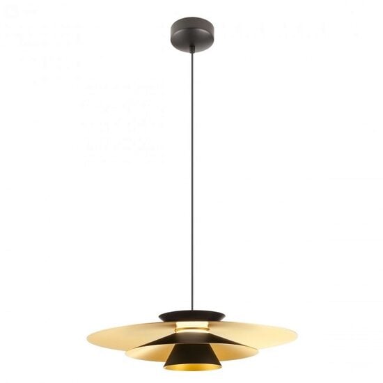Lustra moderna Fargo neagra exterior aurie interior LED 16.5W/1850lm/4000K, 01-3001 Redo