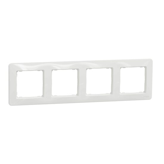 Rama cvadrupla, orizontala/verticala alba Sedna Design, Schneider Electric SDD311804