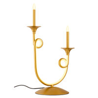 Veioza Chateau moderna aurie, dispersor din silicon, LED 12W/1200lm/3000K, CRI80, ICH T2 11, Incanti