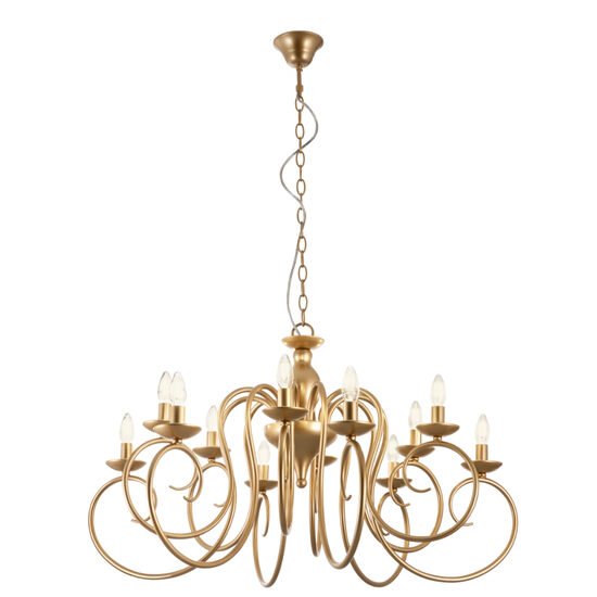 Candelabru Circe modern bronz, 12 brate, 12xE27/42W, ICI C12 23, Incanti