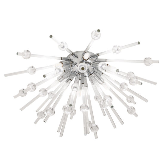 Plafoniera Genesi moderna cromata, brate din sticla, sfere decorative din acryl, 6xG9/28W, IGN CL6 10 50, Incanti