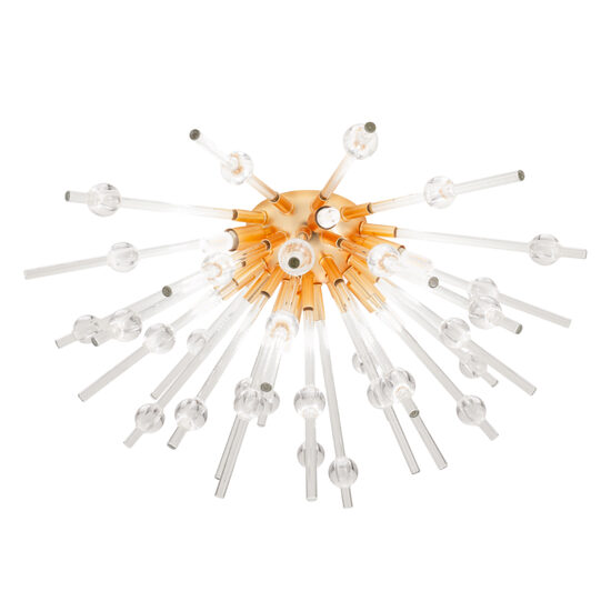 Plafoniera Genesi moderna aurie, brate din sticla, sfere decorative din acryl, 6xG9/28W, IGN CL6 11 50, Incanti