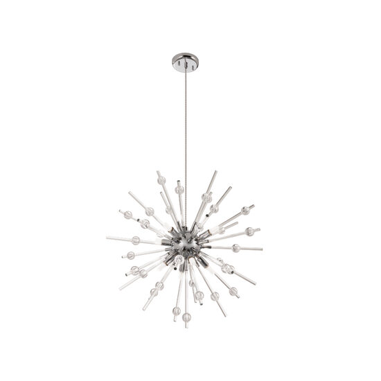 Lustra Genesi moderna cromata, brate din sticla, sfere decorative din acryl, 8xG9/28W, IGN P8 10 50, Incanti