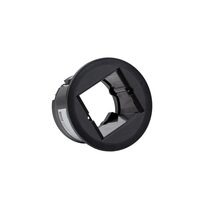 Cadru simplu custom pentru module audio-video, incastrabil, inel decorativ alb, Pix 926.010, Bachmann