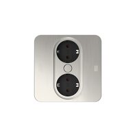 Priza dubla, incastrabila, rectangulara, Twist2 946.001, Bachmann