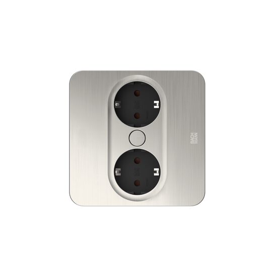 Priza dubla, incastrabila, rectangulara, Twist2 946.001, Bachmann