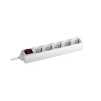 Prelungitor cu 5 prize Schuko si comutator, cablu 1.5 metri, Selly 3812545, Bachmann