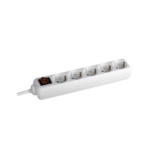 Prelungitor cu 5 prize Schuko si comutator, cablu 1.5 metri, Selly 3812545, Bachmann
