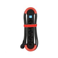 Prelungitor cu 5 prize si comutator, cablu 5 metri, pentru interior, Hook 500.100, Bachmann