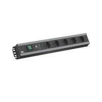 Prelungitor cu 5 prize + 1 port USB si comutator, cablu 2 metri, Handwerkerleiste 300.030, Bachmann