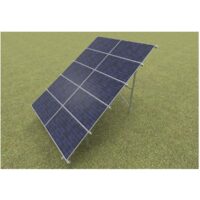 Sistem complet de montaj la sol, inclinare 25 grade, pentru 10 panouri fotovoltaice 375W, Baks W-H5G2-25
