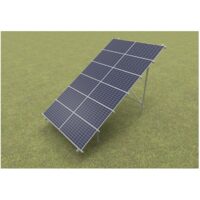Sistem complet de montaj la sol, inclinare 25 grade, pentru 12 panouri fotovoltaice 375W, Baks W-H6G2-25
