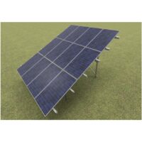 Sistem complet de montaj la sol, inclinare 25 grade, pentru 12 panouri fotovoltaice 375W, Baks W-V3G2-25