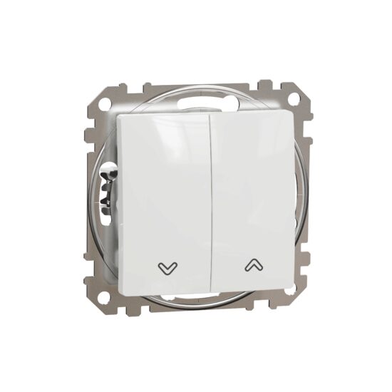 Intrerupator revenire alb jaluzele 10A Sedna Design, Schneider Electric SDD111114