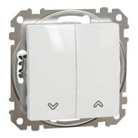Intrerupator alb jaluzele blocare electrica 10AX Sedna Design, Schneider Electric SDD111104