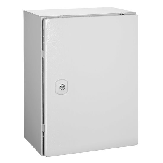 Cutie metalica 400x300x210 mm, cu contrapanou, incuietoare standard, WSA4030210 Schrack