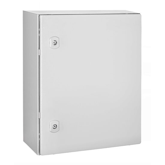 Cutie metalica 500x400x210 mm, cu contrapanou. incuietoare standard, WSA5040210 Schrack