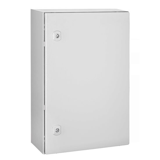 Cutie metalica 600x400x210 mm, cu contrapanou, incuietoare standard, WSA6040210 Schrack