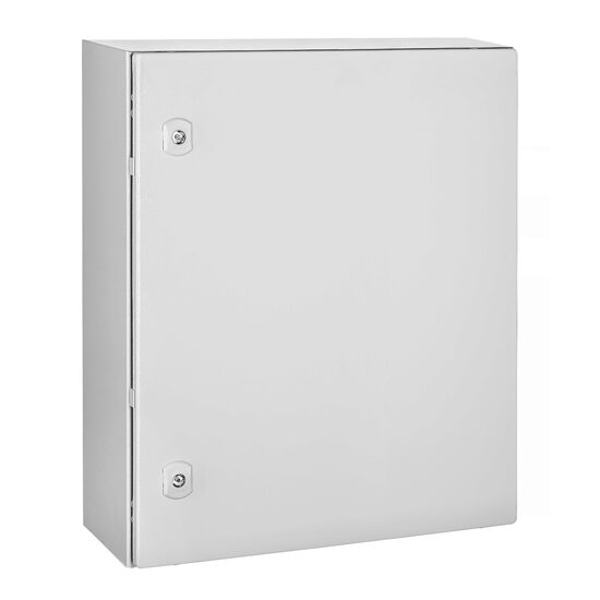 Cutie metalica 600x500x210 mm, cu contrapanou, incuietoare standard, WSA6050210 Schrack