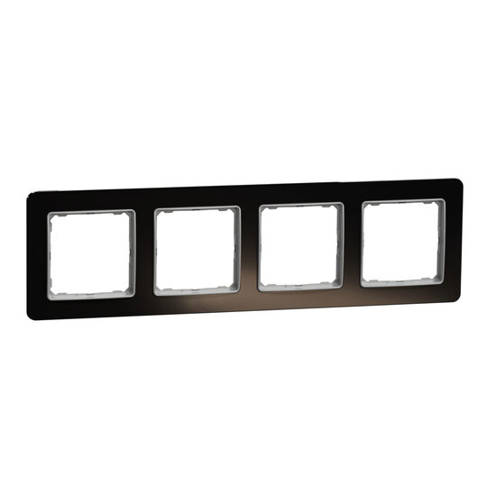 Rama 4 posturi sticla antracit Sedna Design, SDD361804 Schneider Electric