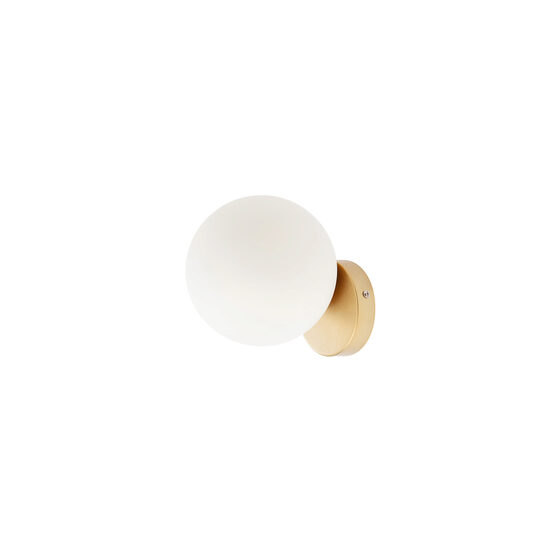 Aplica moderna aurie abajur sticla opal E14/28W, Volley 01-2713 Smarter