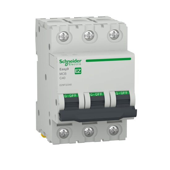 Siguranta automata 3P, 40A, curba C, 4.5kA, Schneider Electric Easy9 EZ9F32340