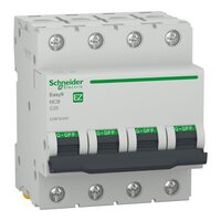 Siguranta automata 4P, 25A, curba C, 4.5kA, Schneider Electric Easy9 EZ9F32425