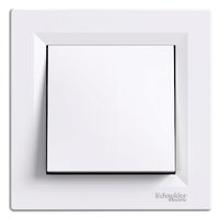 Intrerupator simplu, alb, 10AX, cu surub, Asfora Schneider Electric, EPH0100321