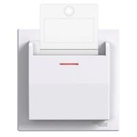 Interupator cu cartela, alb, fara surub, 10A, Asfora Schneider Electric, EPH6200121