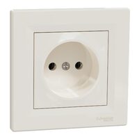Priza simpla, crem, 16A, 2P, Asfora Schneider Electric, EPH3000123