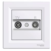 Priza R-TV de capat, alba, 4 dB, Asfora Schneider Electric, EPH3300221