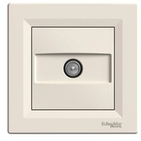 Priza TV de trecere, crem, 8 dB, Asfora Schneider Electric, EPH3200323