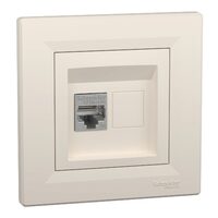 Priza date RJ45, cat.5e STP, crem, Asfora Schneider Electric, EPH5000123