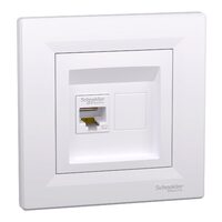 Priza date RJ45 cat.5e UTP, alba, Asfora Schneider Electric, EPH4301121