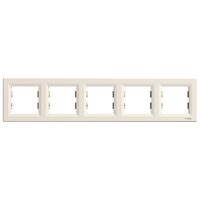 Rama cvintupla, crem, Asfora Schneider Electric, EPH5800523