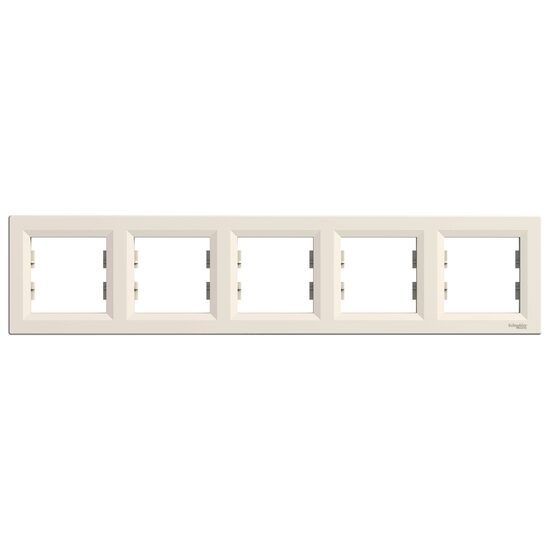 Rama cvintupla, crem, Asfora Schneider Electric, EPH5800523