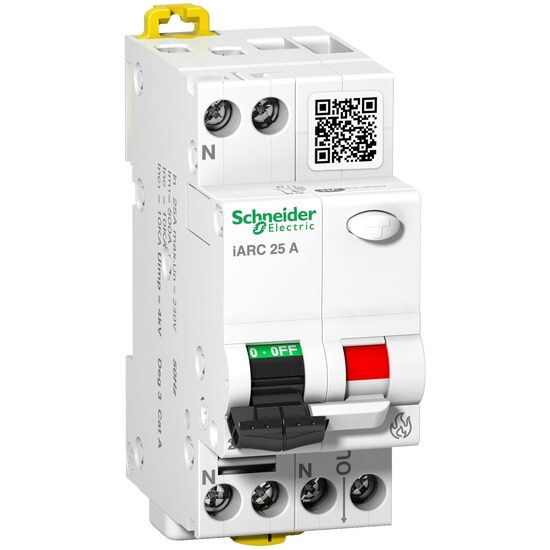 Dispozitiv de protectie la detectarea arcului electric iARC, 1P+N, 25A, Acti9 Schneider Electric, A9FDD225
