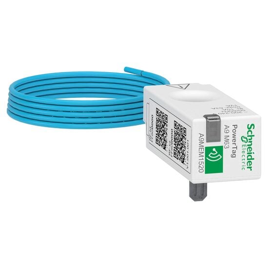 Reductor de curent Powertag 1P, pozitie sus/jos, maximum 63A, senzor de energie, Acti9 Schneider Electric, A9MEM1520