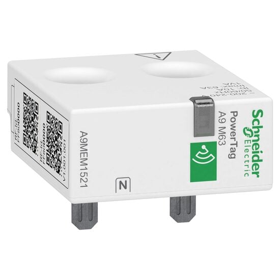 Reductor de curent Powertag 1P+N, pozitie jos, maximum 63A, senzor de energie, Acti9 Schneider Electric, A9MEM1521