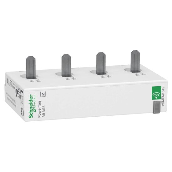 Reductor de curent Powertag 3P+N, pozitie sus, maximum 63A, senzor de energie, Acti9 Schneider Electric, A9MEM1542