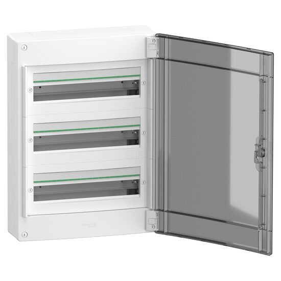 Cofret modular PrismaSet XS, aparent, 3x18 module, usa translucida fumurie, LVSXM318 Schneider Electric