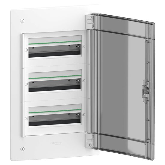 Cofret modular PrismaSet XS, incastrat, 3x13 module, usa translucida fumurie, LVSXF313 Schneider Electric