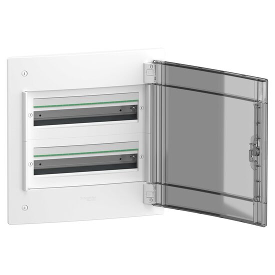 Cofret modular PrismaSet XS, incastrat, 2x18 module, usa translucida fumurie, LVSXF218 Schneider Electric