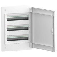 Cofret modular PrismaSet XS, incastrat,  3x18 module, usa opaca alba, LVSXE318 Schneider Electric