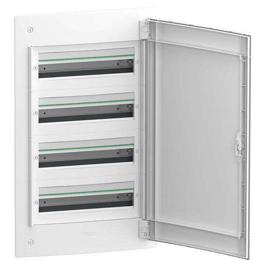 Cofret modular PrismaSet XS, incastrat, 4x18 module, usa opaca alba, LVSXE418 Schneider Electric
